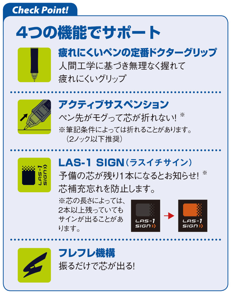 HDGAC-80R-W｜ドクターグリップエース｜PILOTウェブカタログ