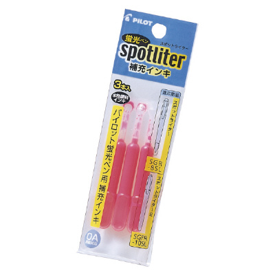 PILOT スポットライター補充インキ ３本入の商品画像