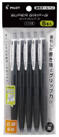PILOT スーパーグリップＧ ノック式 0.5極細 5本入の商品画像